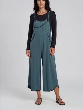 Cynthia Ashby crepe overalls